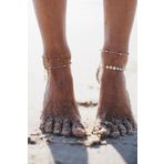 Beach Minik Pullu Toplu Zincir Halhal 4'Lü Gold - 137