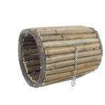 Beaks 10,5 x 14 cm Doğal Ağaç Silindir Tünel