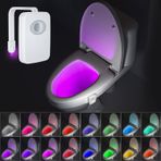 BEAN LIEVE 32 Renkli Tuvalet Işığı - Akıllı Tuvalet Gece Lambası, Harekete Geçirilen ve Suya Dayanıklı Tuvalet LED Işığı, Banyo Gece Lambası, Tüm Klozetlere Uygun Yumuşak PVC Kol