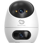 Beans View D220 2K + 2K | Akıllı İç Mekan Wifi IP Güvenlik Kamerası | 360° Hareket Takibi | Renkli Gece Görüşü | Otomatik Takip Özelliği | Bebek ve Ev İç Mekan Kamerası | Beans View by Ezviz