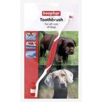 Beaphar İki Uçlu 22 cm Köpek Diş Fırçası