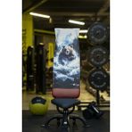 Bear 35 x 90 cm Pamuklu Spor Havlusu Hızlı Kuruyan Mikrofiber Beyaz Renk Modern Tasarım