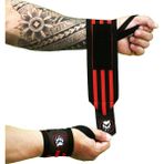 Bear Claw Fitness Crossfit Ağırlık Bilekliği - Wrist Wraps - Kırmızı - Siyah - Standart