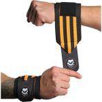 Bear Claw Fitness Crossfit Ağırlık Bilekliği - Wrist Wraps - Standart - Siyah - Turuncu