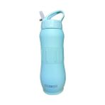 Bear Dear Pipetli 830 ml Silikon Kemerli Çelik Matara - Pastel Yeşil