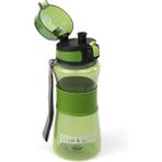 Bear Deer MT0029 Otomatik Kapak Silikon Tutacaklı Klipsli Koyu Yeşil 700 ml Matara