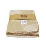 Bear Foot Pamuk Bebek Battaniyesi Kahverengi 100 * 75