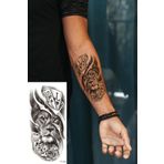 BearPear Aslan Dövmesi, İskambil Destesi Geçici Dövme, Kol Dövmesi, Tattoo, Üniseks Dövme