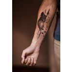 BearPear Kurt Dövmesi, Wolf Tattoo, Geçici Dövme, Erkek Geçici Dövme