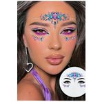 BearPear Mermaid Kendinden Yapışkanlı Kristal Yüz Taşı Renkli Face Sticker