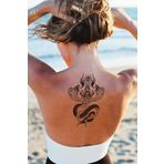 BearPear Yılan ve Kılıç Dövmesi, Geçici Dövme, Vücut Dövmesi Tattoo