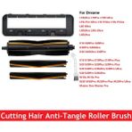 Bearrt Dreame X40/X30/X20/X10/S30/S20/S10 Vakum Aksesuarı Kazıma Şeridi Ana Fırça Kapağı Için Karışmayan Saç Kesme Fırçası (Yurt Dışından) - 1 Adet