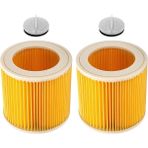 Bearrt Karcher Elektrikli Süpürge Için 2 Adet Kartuş Filtre Wd3 Premium Wd2 Wd3 Wd1 Mv3 Mv2 Wd 3 P Uzatma Kiti Ince Toza Karşı (Yurt Dışından) - 1 Adet