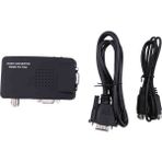 Bearrt Svideo Av - VGA Dönüştürücü Adaptör Kompozit Rca Av Cvbs Tv'den Pc Monitörü Hdtv'ye VGA Çıkışı 1080P (Yurt Dışından) - Siyah
