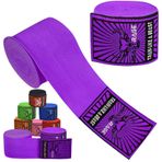 BEAST RAGE Boks El Sargıları Erkek Koruma MMA Desteği İç Eldivenler Dövüş Sanatları Eğitimi Paketleyici Delme Dövüş Sporları Muay Thai, Eldiven Altında 4,5 Metre Elastik Bandajlar (Mor, 4.5 M)