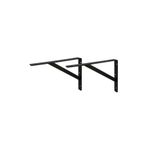 Beasym Ağır Yük Raf Altı Ayak Raf Tutucu Destekli L Demir 30X15 cm Siyah Montaj Aparatı (2 Adet)
