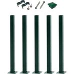 Beasym Panel Çit Direği Aksesuarlı 100 cm - Yeşil -5 Adet