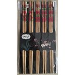 BEASYM Yakut Desenli Bambu Chopstick Set 10 Adet (5çift) - Ahşap