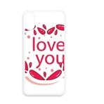 beatChong-Sevgililer Günü Pembe Kalp Love You iPhone X Kılıfları Için Beyaz Telefon Kılıfı Apple Kapak Kılıf Hediye