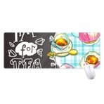 beatChong-Zaman çay Cupcake Teaport fransa kaymaz Mousepad büyük genişletilmiş oyun ofis titched kenarları bilgisayar Mat hediye