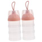 Beatifufu 2 Süt Tozu Kutusu Süt Tozu Tutucusu Süt Tozu Kabı Formül Dağıtıcı Şişe Bebek Maması Tutucu Bebek Süt Tozu Dağıtıcı Açık Süt Tozu Dağıtıcı Pp Taşınabilir Organizatör Seyahat