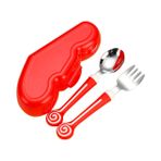 Beatifufu Bebek Kaşık Çatal Seti - Küçük Çocuk Çatal Takımı - Kolay - Tek Parça Kalıplama - Çocuk Takımı - Çocuklar İçin Eğlenceli Tasarım