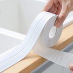 Beatitude Beyaz Su Sızdırmaz Bant Ev Küvet Lavabo Mutfak Kenar Bandı Su Geçirmez 3,2 m x 38 Tamir Bandı