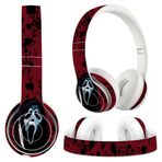 Beats Solo 3 ile Uyumlu Çıkartma Kapağı, Korku Yüzü - Kulaklık Çıkartmaları