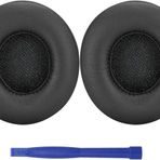 Beats Solo 3 Kablosuz Kulak Pedleri Değiştirme, Protein Deri Hafızalı Köpük Kulaklık Kulaklık Kulak Yastıkları Beats Solo 3 Kablosuz ve Solo 2 Kablosuz Kulak Üstü Kulaklık (Siyah)