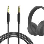 Beats Studio Pro, Mixr Pro, Solo3.0, Solo2.0, Studio3 Kablosu, 3,5 mm Örgülü Naylon Yedek Stereo Kablosu (4 ft/1,2 m) ile Uyumlu Geekria Ses Kablosu