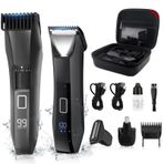 Beatslm Manscape Sakal Düzeltici, Erkekler için, Kasık ve Vücut Saç Düzeltici, Top Tıraş Makinesi, Burun Saç Kesme Makinesi, Hepsi Bir Arada IPX7 Su Geçirmez Erkek Islak/Kuru Bakım Seti, Seyahat