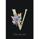 Beau Carnet de Notes Motif Floral pour Femme A5 avec Couverture Souple: Idée Cadeau Originale et Personnalisée | Beau, Utile et Abordable, avec 107 ... Portant le Message Positif 'Vive la Vie!'