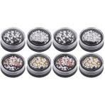 Beaupretty 2 Set Manikür Aksesuarları Tırnak Sanatı Boncukları Manikür Tırnak Tırnakları Çelik Boncuk Süslemeleri *2