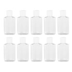 Beaupretty 20 adet şeffaf plastik şişe kapağı kapağı, kozmetik için boş şişe altı paketi, 60 ml, açık havada ev seyahatleri için