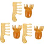 Beaupretty 3 Set Gua Sha Kazıma Aleti Masaj Aleti Rahatlatıcı Saç Derisi Tarağı 2 Adet*3