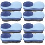Beaupretty 4 Set Çamaşır Fırçası Ayakkabı Temizleyici Halletmek Çok Şampuan Kulplu Ovma Fırçası Çift Çamaşır Temizleme Fırçaları Lekelemek Kazıyıcı Yarık Ovma Fırçaları Kıl Adım Blue 2 Adet*4
