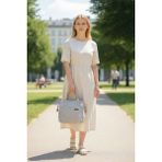 Beautiful Bag Isı Yalıtımlı Su Geçirmez Termal Çanta Yemek Taşıma Beslenme Çantası - Açık Krem