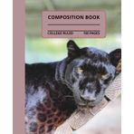 Beautiful Sleepy Leopard Composition Notebook: Beautiful sleepy Leopard composition book, 7.5x9.25, 150 college-ruled pages