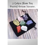 beautifulnaturelstones Doğal Taş Ham 7 Çakra Set ( Pozitif Ortam ) ham7çakra