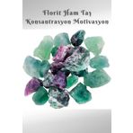 beautifulnaturelstones Florit Doğal Taş Ham,kütle (konsantrasyon Ve Motivasyon) ( Masa Aksesuar , Ev , Iş Yeri ) florithamm