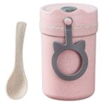 Beautifyy Japon Bento Kutusu Basit Çorba Kase Öğrenci Çocukları Portatif Sofra Süt Kupası 1 Adet (Yurt Dışından) - Pembe - 330ml