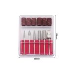 Beauty Box 12 Parça Kaliteli Tırnak Törpü Makinesi Uç Seti Nail Drill Manikür Pedikür Kalıcı Oje Protez Tırnak
