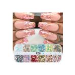 Beauty Box 12'li Glitter Set Nail Art Resin Art Tırnak Süsleme Kalıcı Oje Protez Tırnak Süsleme Göz Makyajı