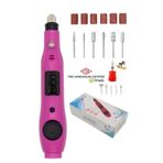 Beauty Box Tırnak Törpü Makinesi All-In Nasır Temizleyici Manikür Pedikür Protez Tırnak Pembe Kalıcı Oje Çıkarıcı