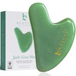 Beauty by Earth Jade Gua Sha Taşı - Yüz Şekillendirme Aleti, Yüz için Guasha Aleti, Yüz Masajı için Gua Sha Yüz Aletleri, Çene Masajı ve Yüz Heykeltıraşı, Gua Sha Aletleri Yüz Masaj Araçları Yüz Taşı Gua Sha