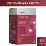 Beauty Hidrolize Kolajen Tip 1 Ve Tip 3, Hidrolize Elastin, Hyaluronik Asit, Biotin, Vitamin C, Çinko, Bakır Takviye Edici Gıda 30 Tablet