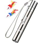 Beauty Life Tease Kedi Kalem El Feneri Oyuncak Lazer LED Kalem (Yurt Dışından) - Gümüş