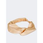 Beauty Pillow İpek Büzgülü Bej Saç Bandı