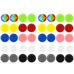 BeautyMood PS2, PS3, PS4, PS5, Xbox 360, Xbox One, Xbox Serisi X/S Kumandası için 40 adet Renkli Parmak Tutamakları Silikon Analog Denetleyici Joystick Parmak Çubuğu Tutamakları Kapaklar Kapak