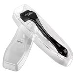 BEAUX Skin Care Wand Microneedler Dermaroller cihazı, profesyonel mikrodermabrazyon ve yüz, alın, yanak ve saç büyümesini gençleştirmek için. 540 titanyum hassas iğne (siyah, 0,50 mm)